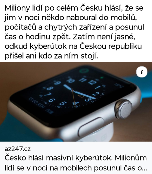 Veľká časová lúpež...